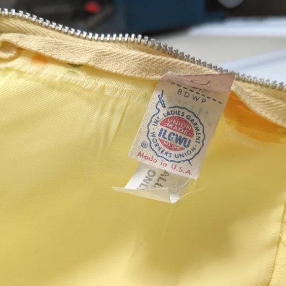 Vintage 70s ILGWU Floral Floor Length Gown - Picture 9 of 12